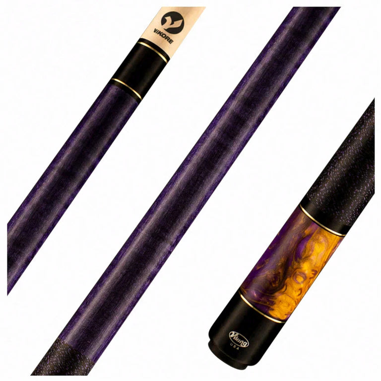 Viking Bedlam Series Play Cue - Purple-Stained Maple with Purple Haze Pearl - BE0106