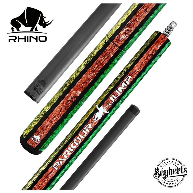 Rhino Parkour Multicolored No Wrap Carbon Jump Cue