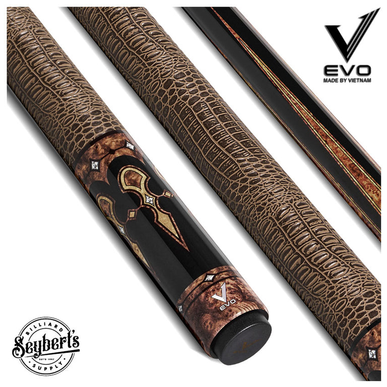 EVO Crown Monarch Blade Leather Wrap Pool Cue