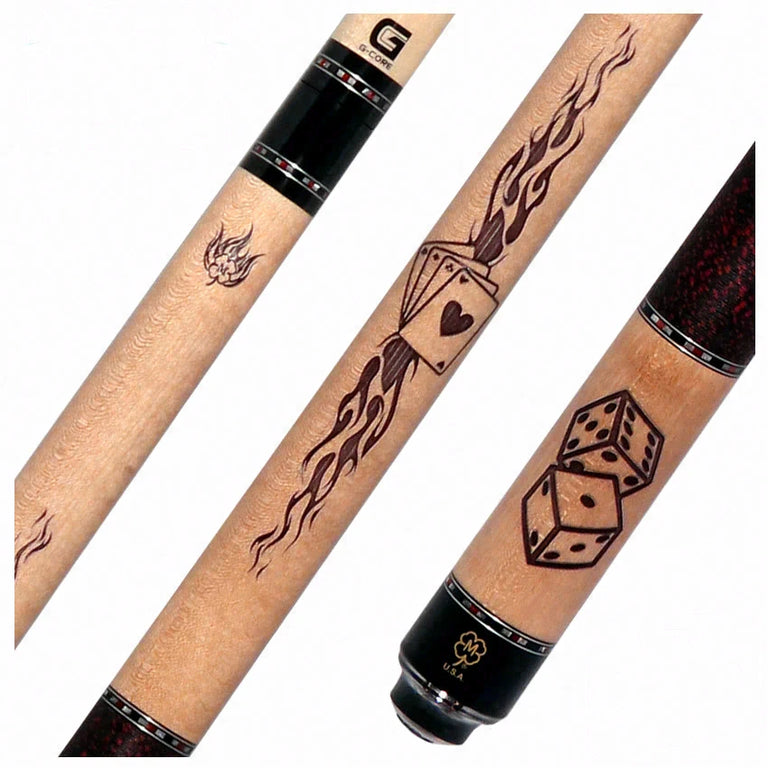 McDermott Wildfire Gambler Cue of the Month with G-Core Shaft