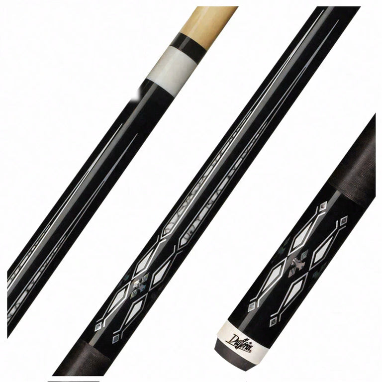 Dufferin Black and White with Linen Wrap Play Cue - D-SE23