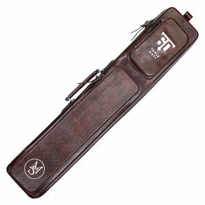 Triple 60 Margaret Styer Limited Edition 3x6 Signature Two-Tone Burgundy/Red Leather Butterfly Soft Cue Case