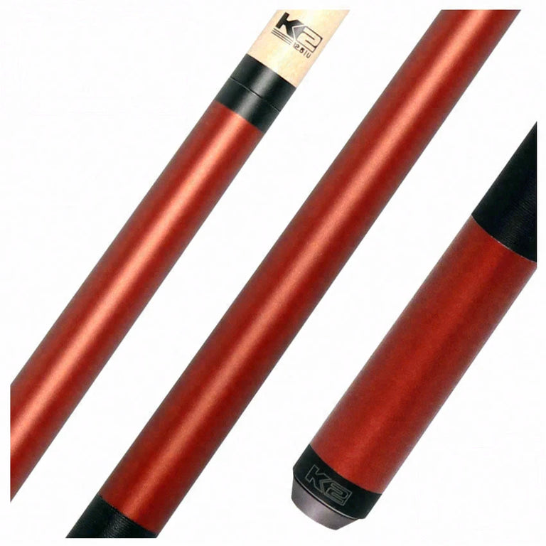 K2 Matte Metallic Copper Pool Cue with 12.50mm K2 LD Shaft