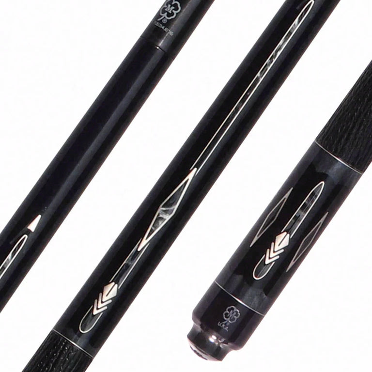 McDermott Limited Edition Black Knight Custom Pool Cue with Defy Carbon Shaft