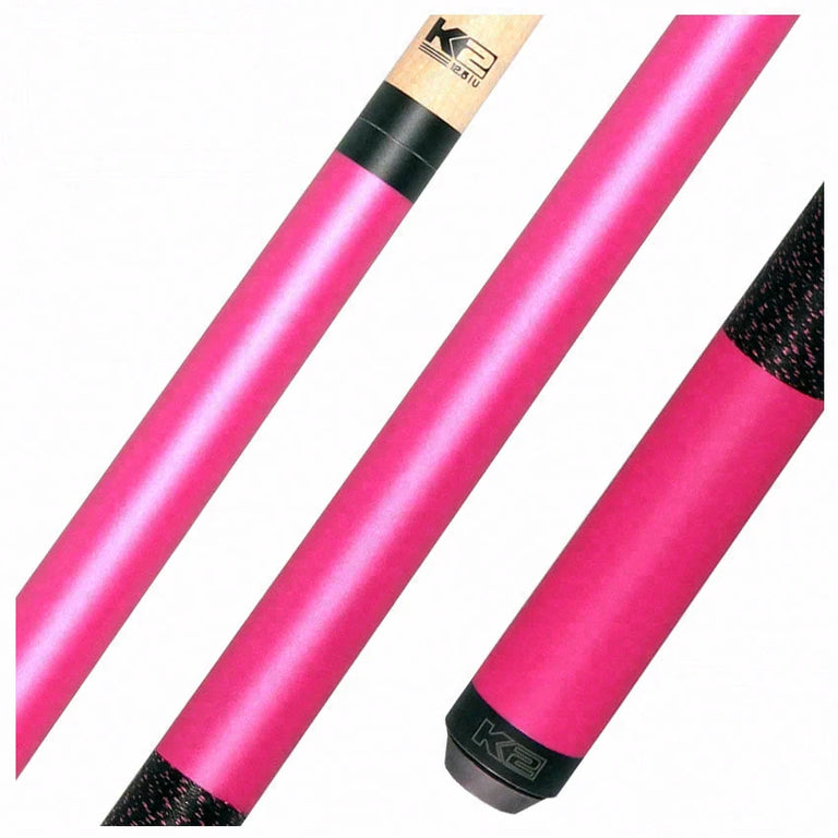 K2 Matte Metallic Pink Pool Cue with 12.50mm K2 LD Shaft