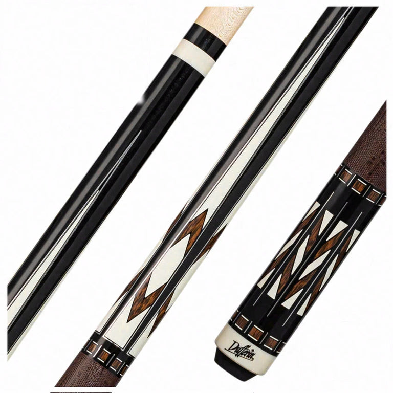 Dufferin Brown and Black with Leather Wrap Play Cue - D-SE52