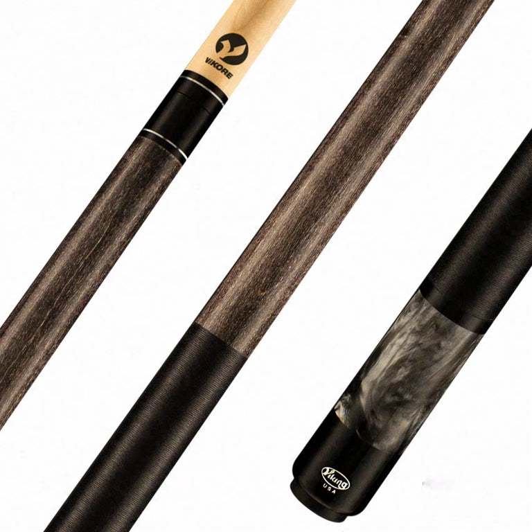 Viking Storm Series Smoke-Stained Maple with Smoke Premium Pearl Play Cue - ST0711