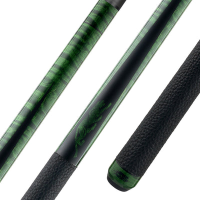 Predator SP2 Green Stained Maple Forearm with Matte Black Points Pool Cue