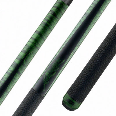 Predator SP2 Green Stained Maple Forearm with Matte Black Points Pool Cue