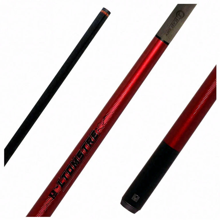 Little Monster Electro-Optic Red 3 Piece Jump Cue with Carbon Fiber Shaft