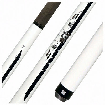 Little Monster White Egg No Wrap Break/Jump Cue with Carbon Fiber Shaft