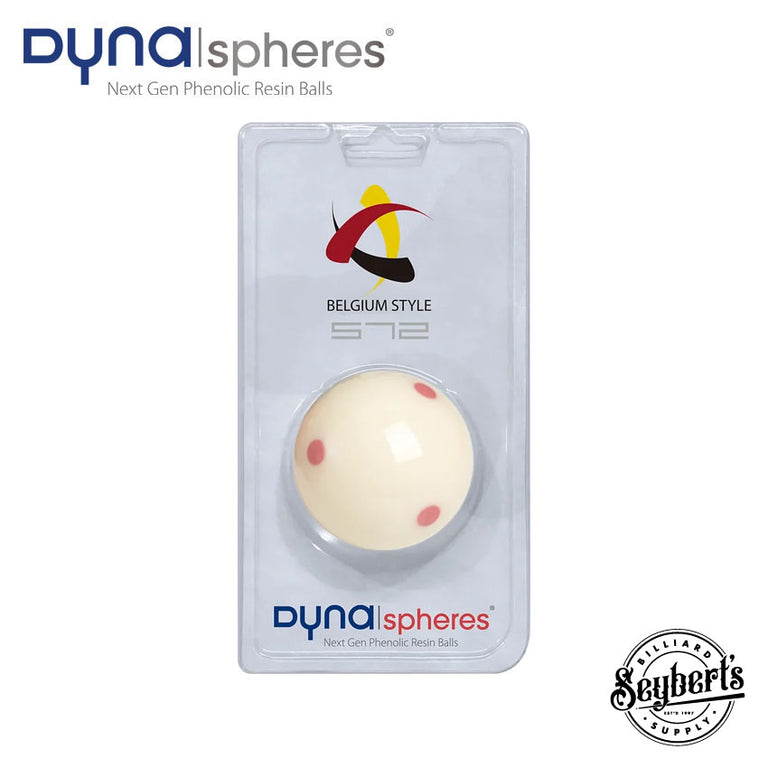 Dynaspheres Belgium 572 Cue Ball - 6 Red Dot