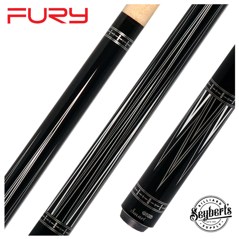 Fury No Wrap Graphic Pool Cue with Free 6 Inch Extension - FUTK1