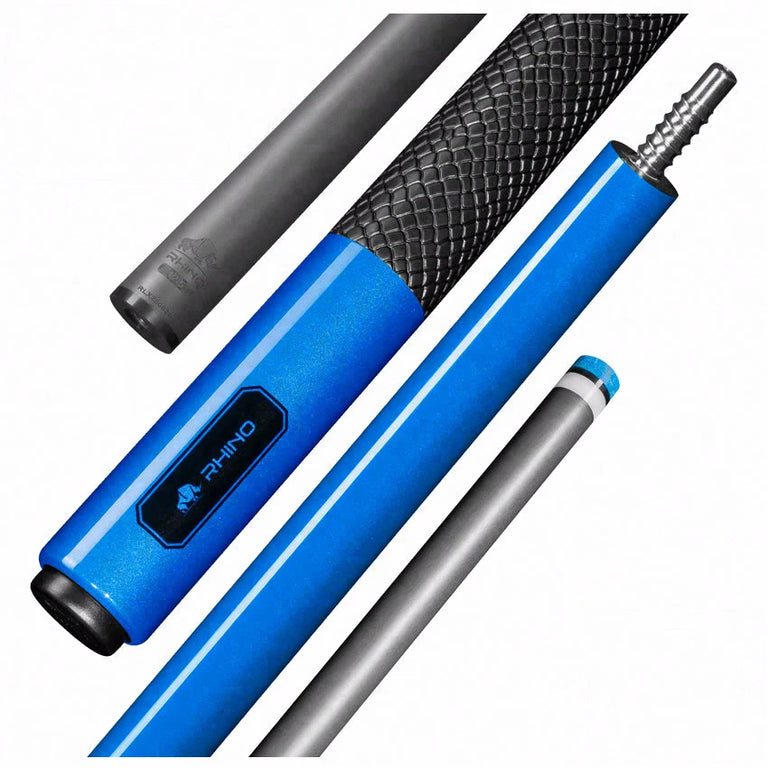 Rhino Luminax Series Ocean Blue Pool Cue with Sport Wrap - RCLUMSWOBL125