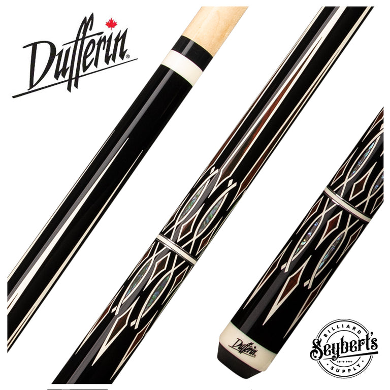 Dufferin Black with Mother of Pearl Play Cue - D-SE34