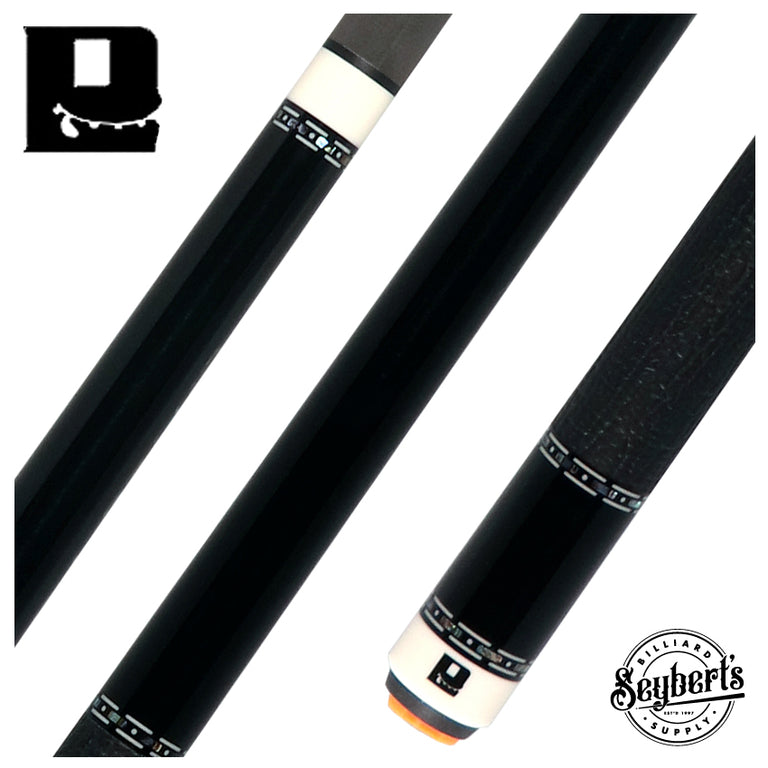 Little Monster Midnight Storm Play Cue with Carbon Shaft, Wood Shaft and 2x2 Case