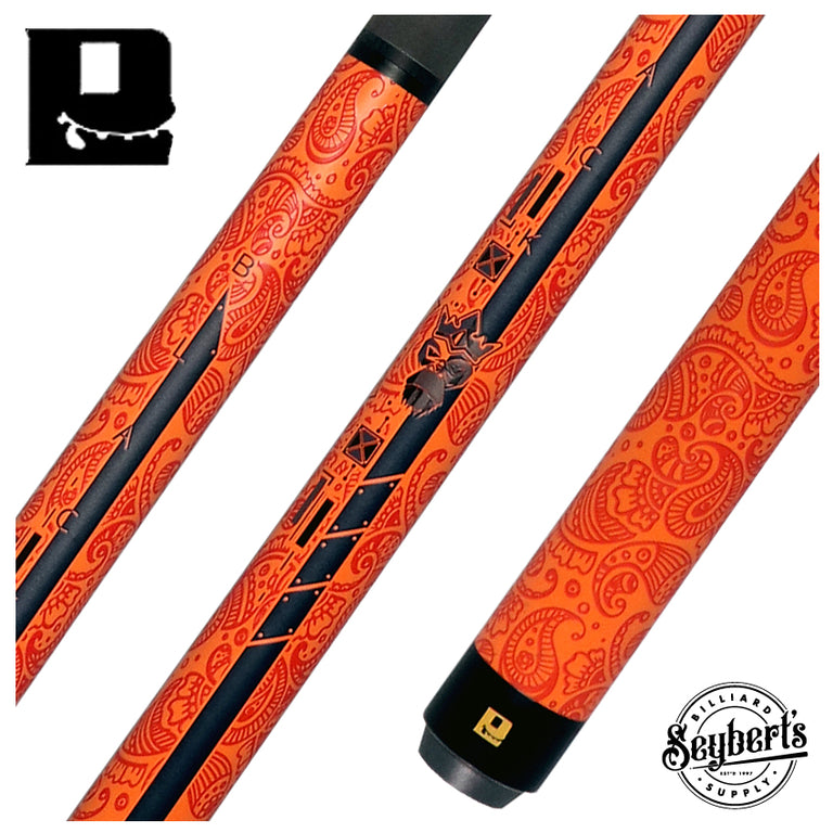 Little Monster Orange Egg Textured No Wrap Break/Jump Cue with Carbon Fiber Shaft