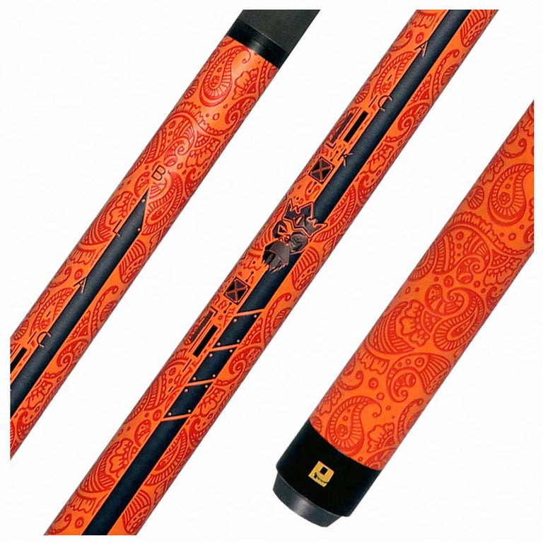 Little Monster Orange Egg Textured No Wrap Break/Jump Cue with Carbon Fiber Shaft