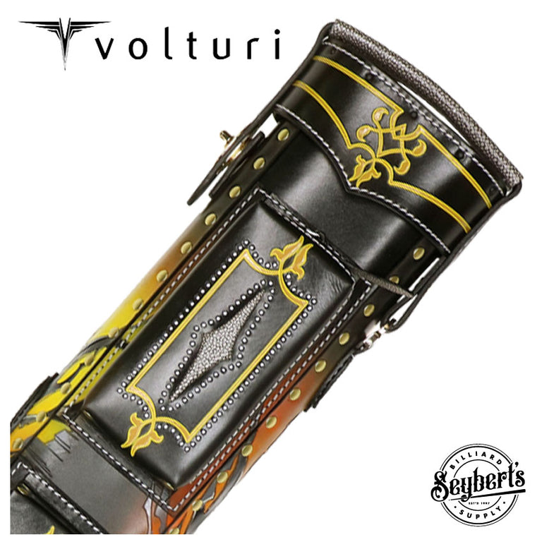 Volturi Custom Batman Yellow 4x8 Hard Pool Cue Case - VCBATMAN4X8Y