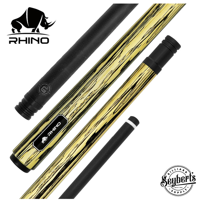 Rhino G-W Series Pale Moon Ebony Graphic No Wrap Carbon Pool Cue - DIS