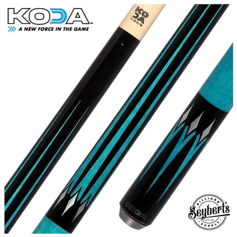 KODA Black with Teal Points Graphic No Wrap Play Cue