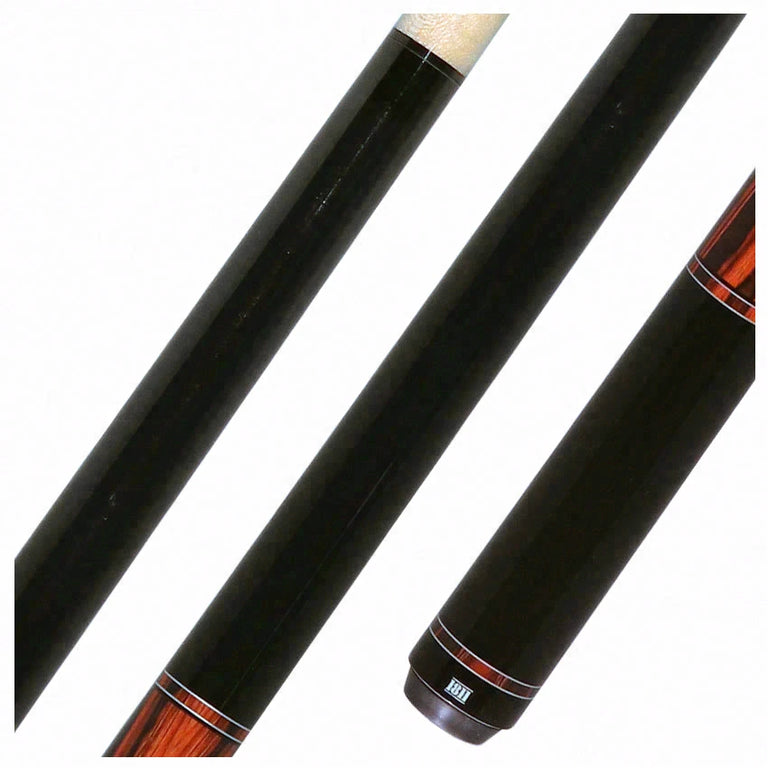 1811 Model 2 Black Forearm and butt Sleeve with Coco Graphic Wrapless Pool Cue Butt - Uni-Loc