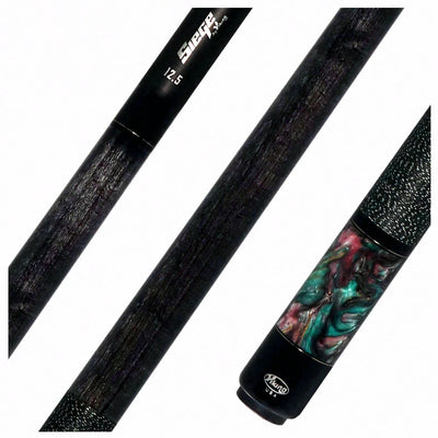 Viking Bedlam Series Smoke-Stained Maple with Galaxy Shimmer Pearl Play Cue with 12.5mm Siege Carbon Fiber Shaft