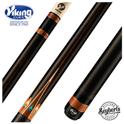 Viking OV0600 Ovation Series Play Cue - West African Ebony with Pau Ferro and Turquoise Inlays