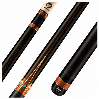Viking Ovation Series West African Ebony with Pau Ferro and Turquoise Inlays Play Cue - OV0600