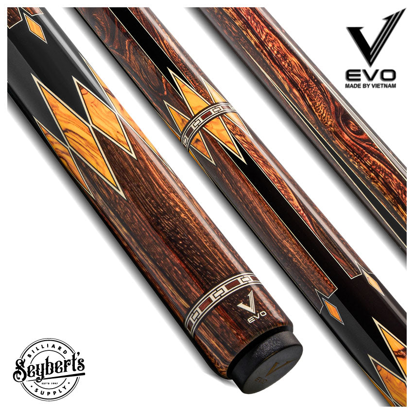 EVO MEG Ember Fang No Wrap Pool Cue - Seybert's Billiards Supply