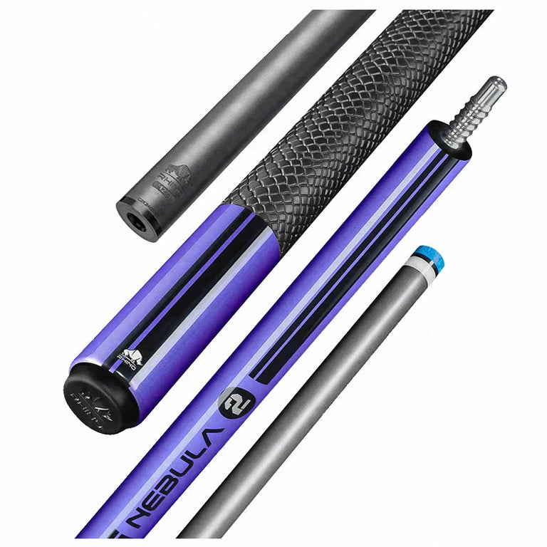 Rhino Nebula 2 Amethyst Purple Carbon Pool Cue with Sports Wrap