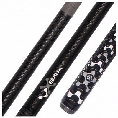 Poison VX BRKX Sport Wrap Jump/Break Pool Cue - Black and Gray with Venom Carbon Shaft