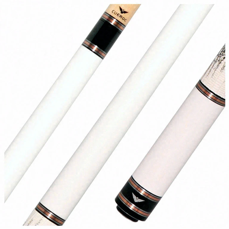 Cueroc Galaxy 2 White Colored Maple Pool Cue with Ring-Tailed Lizard Wrap