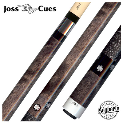 Joss Gray Stained Maple with Notched Pearl Dot Inlays Pool Cue - JC20-51