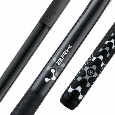 Poison VX BRK Sport Wrap Break Pool Cue - Black and Gray with Venom Carbon Shaft