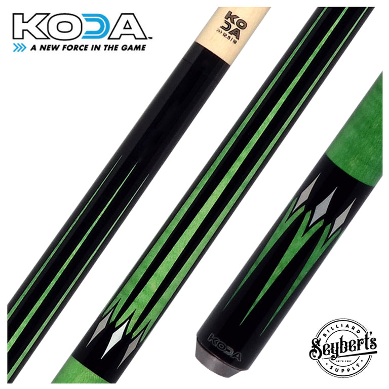 KODA Black with Green Points Graphic No Wrap Play Cue