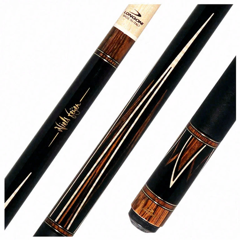 Longoni Niels Fijen Flames Irish Linen Pool Cue with S20 American Wood Shaft - LG24567