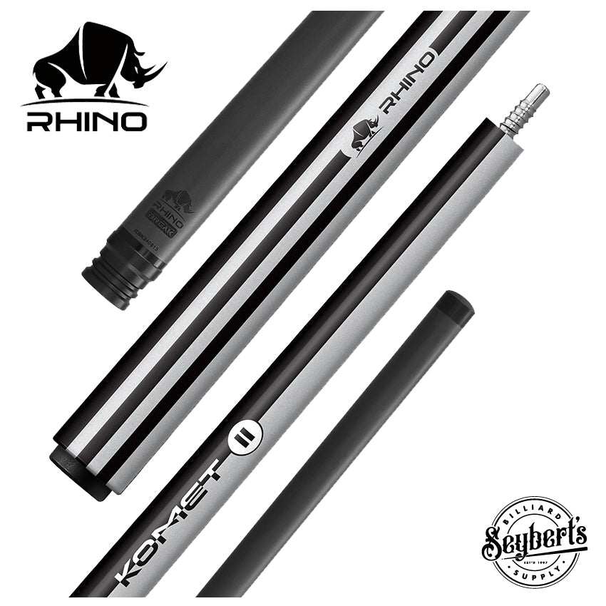 Rhino Komet II Series Charcoal Gray No Wrap Carbon Break Cue
