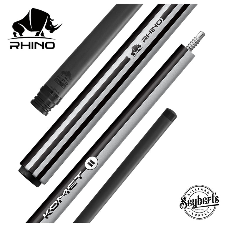 Rhino Komet II Series Charcoal Gray No Wrap Carbon Break Cue