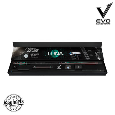 EVO Luna Malachite Eclipse Leather Wrap Pool Cue Maxbing Edition