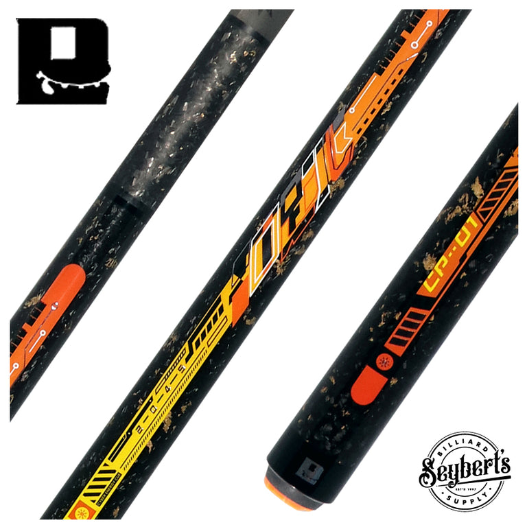Little Monster Cyber Energy Sunshine Orange No Wrap Break/Jump Cue with Carbon Fiber Shaft