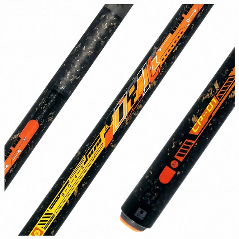 Little Monster Cyber Energy Sunshine Orange No Wrap Break/Jump Cue with Carbon Fiber Shaft