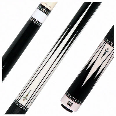 Cuelees Black Jade Dragon Pool Cue with Genuine Shark Skin Wrap