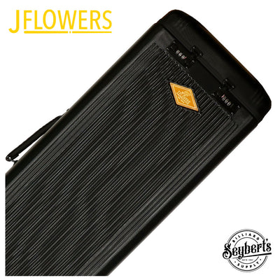 J Flowers Black 20x44 Hard Dealer Rolling Pool Cue Case - JFC2044BK