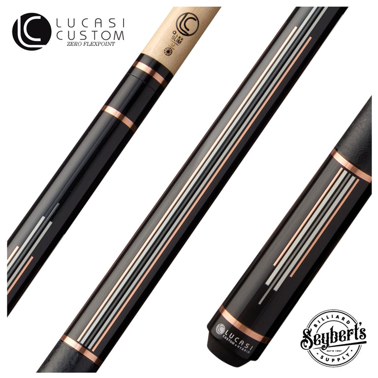 Lucasi Custom Art Deco Rose Gold & Silver Pool Cue