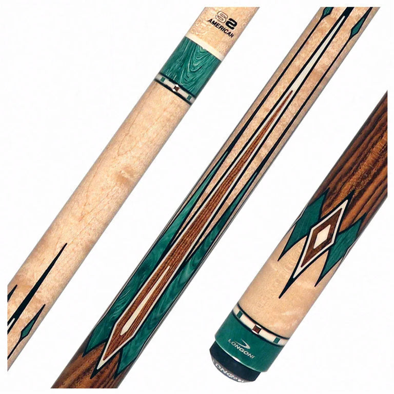 Longoni Diamond No Wrap Pool Cue with S2 American Shaft