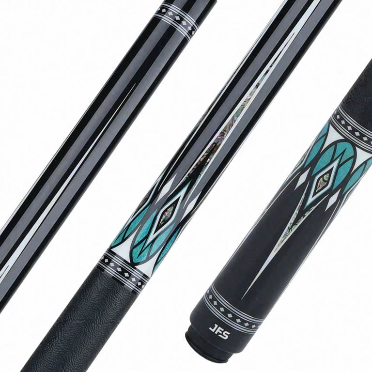 JFlowers Valen Flow Pool Cue with Elephant Wrap and Carbon Shaft