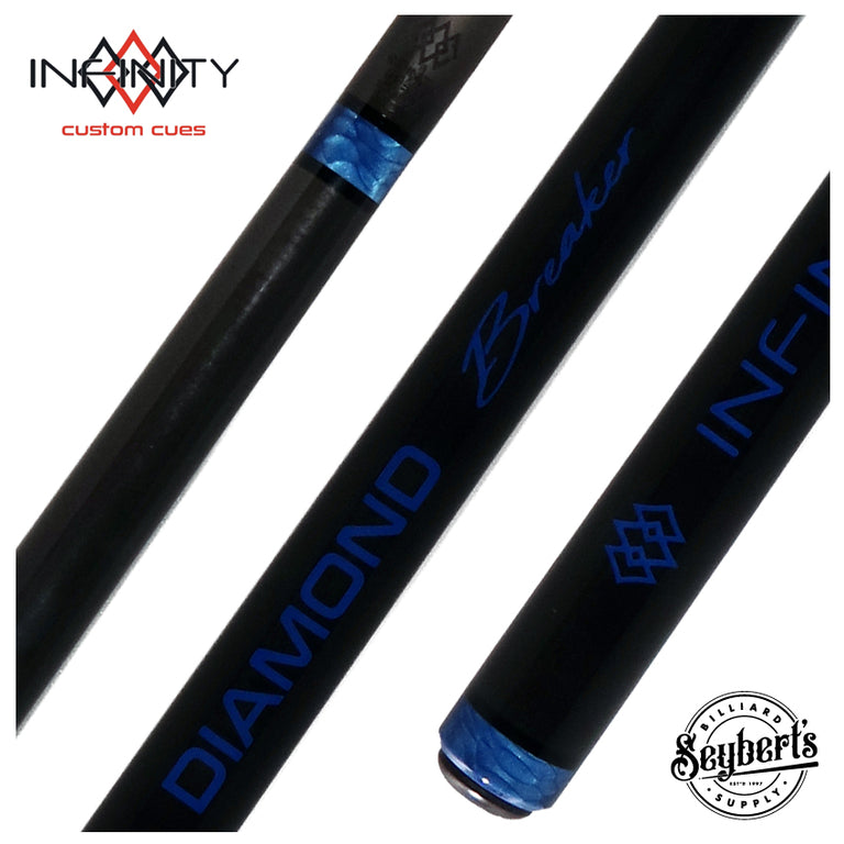 Infinity Diamond Breaker Carbon Fiber Break Cue - Blue