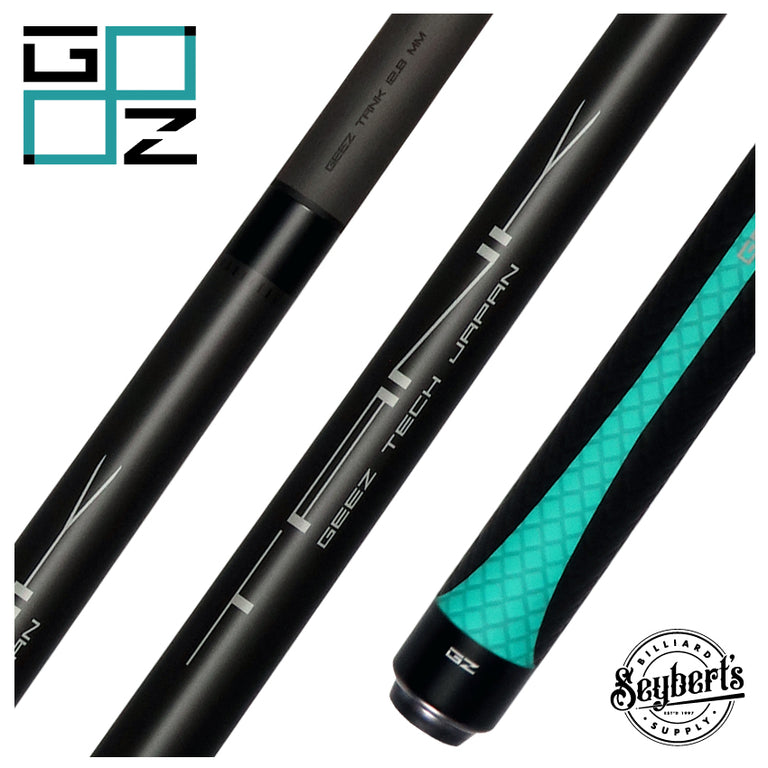Geez Tank Performance Break Cue with Sport Wrap - Teal Green