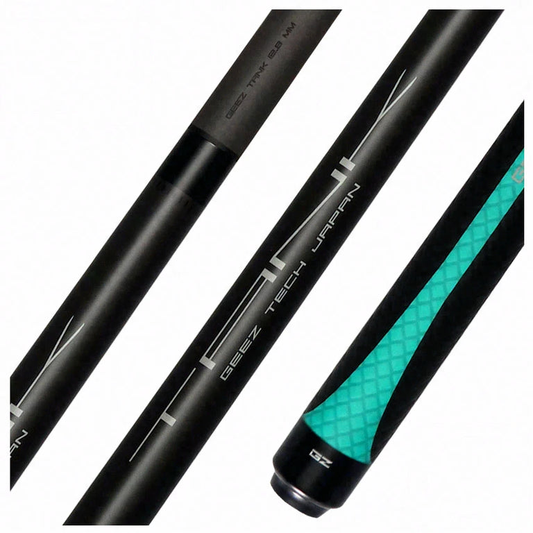 Geez Tank Performance Break Cue with Sport Wrap - Teal Green